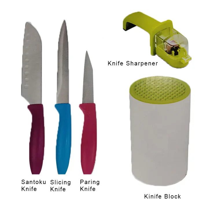 Набор ножей из нержавеющей стали с держателем для ножей