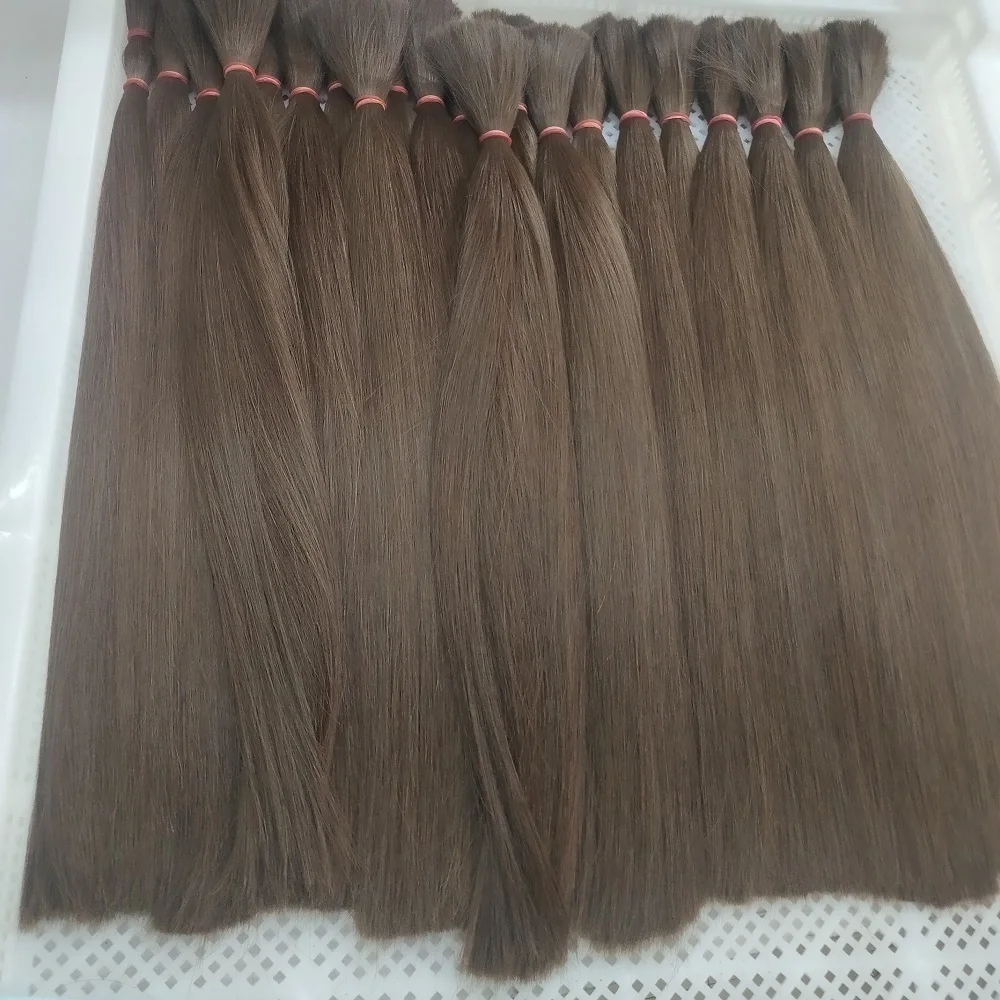 None Chemical Processing and Hair Weaving Hair Extensions Type Natural Color Raw Hair Weft
