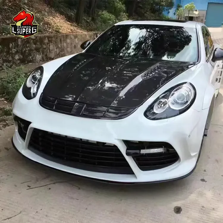 9Y0 Turbo Style body kit for Porsche Cayenne facelift car bumpers with Wheel Eyebrow Side Skirts