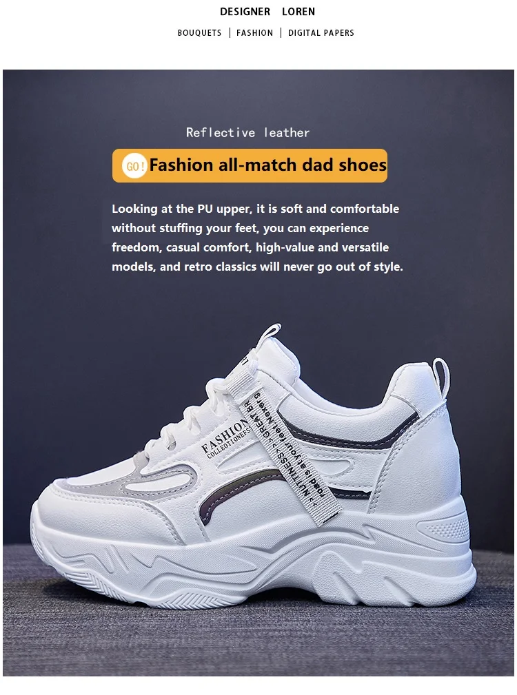 Wholesale Price New Arrival Latest Design High Heel Invisible Shoes Casual Sports Non-Slip Fashion Ladies Sneakers