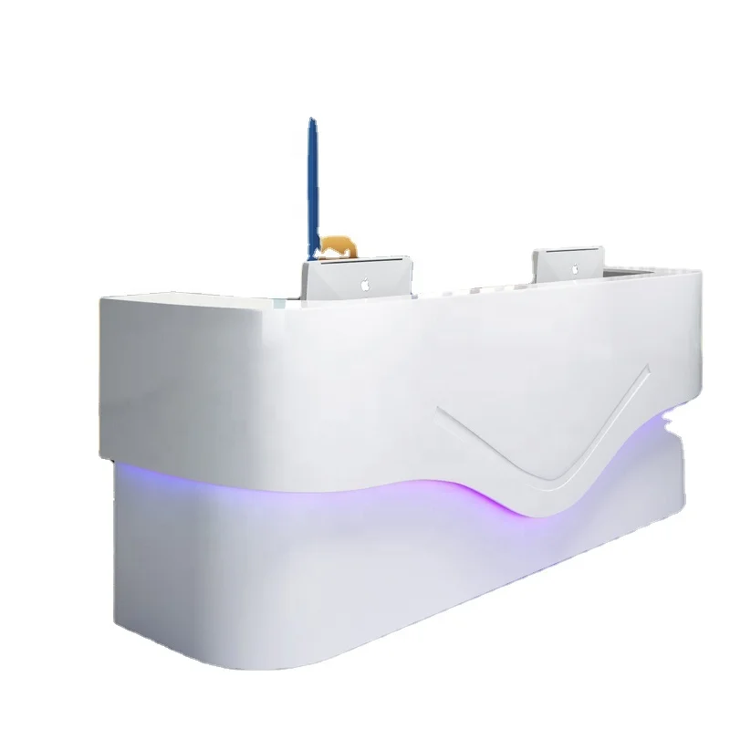 cheap Company exhibition hall office reception front desk bar counter cashier hotel creative welcome service desk