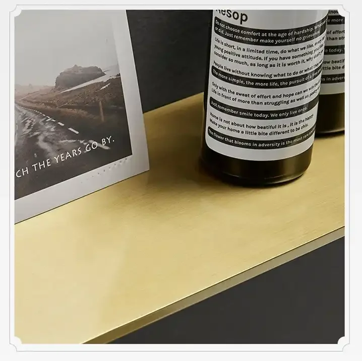 30/40/50/60cm stainless steel warehouse rack storage bathroom shelves with wall mount type brushed gold