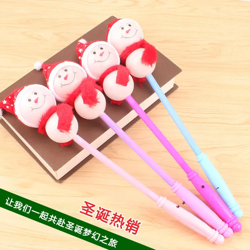 HOT flashing Glowing shinning snowman Stick New LED Flash Christmas Stick Hot Selling birthday party toys Wholesale
