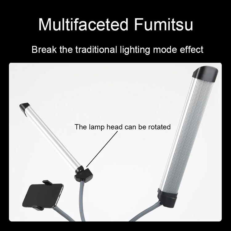 
Photo Studio Twin LED Dual Arms Ring Fill light 3000K-5500K For Camera Video 