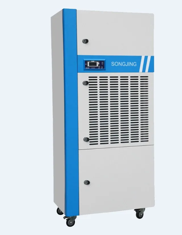 Easy-to-Move 480L/Day Industrial Dehumidifier Electronic Control 220V Centrifugal Fan Hospitals Home Use Core Motor Component