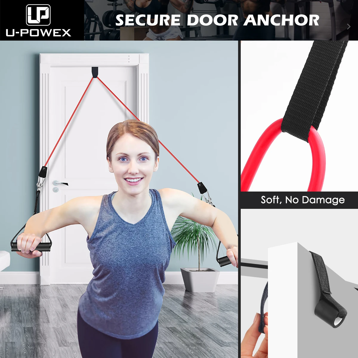 Fitness training latex home gym resistance tube band exercise set