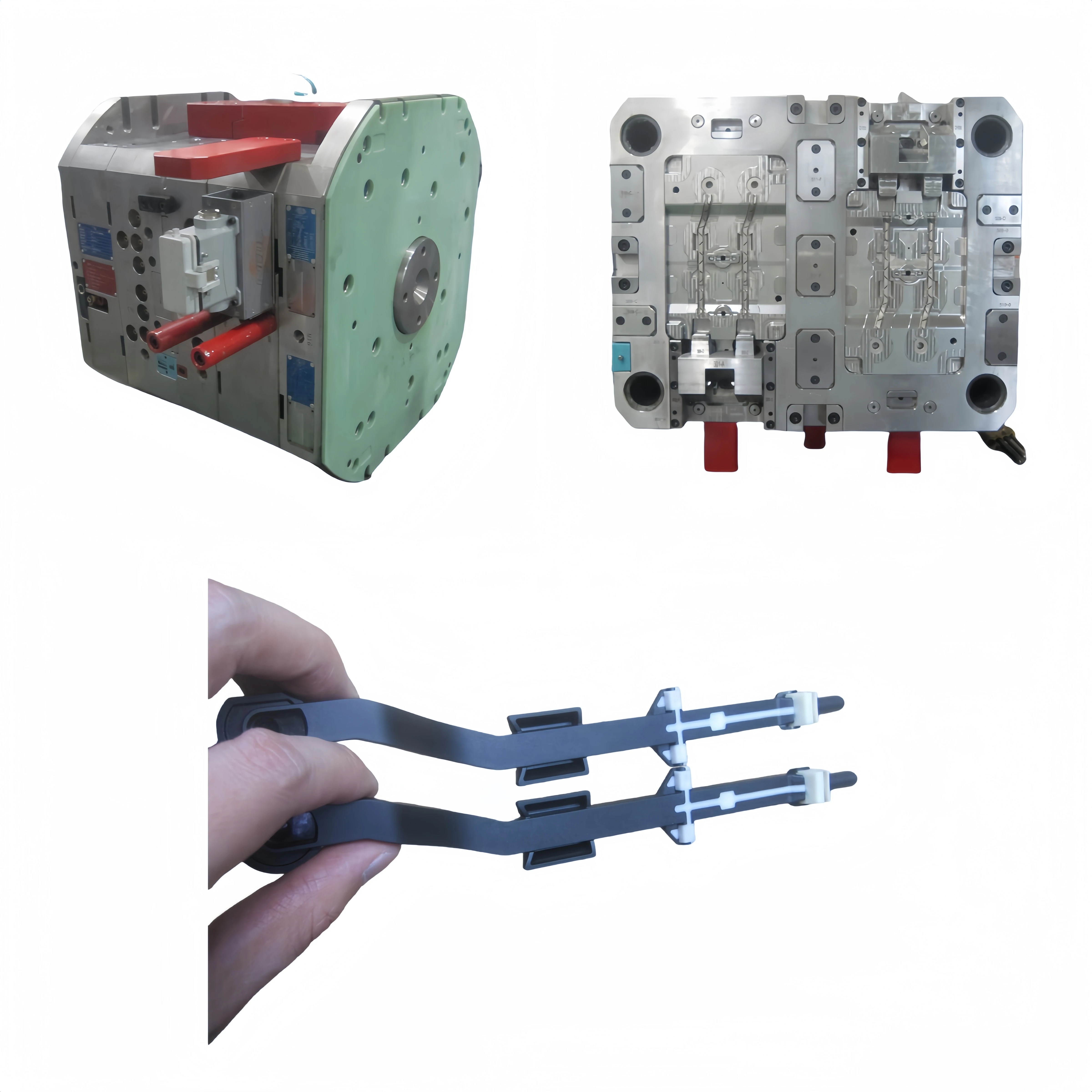 Factory direct sales of injection mold spare parts, two-color mold product processing, two-color mold parts