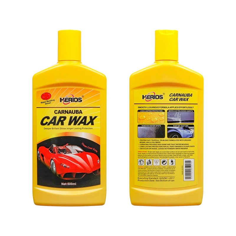500ml Car Wash Polish Wax High Gloss Carnauba Car Wax Liquid