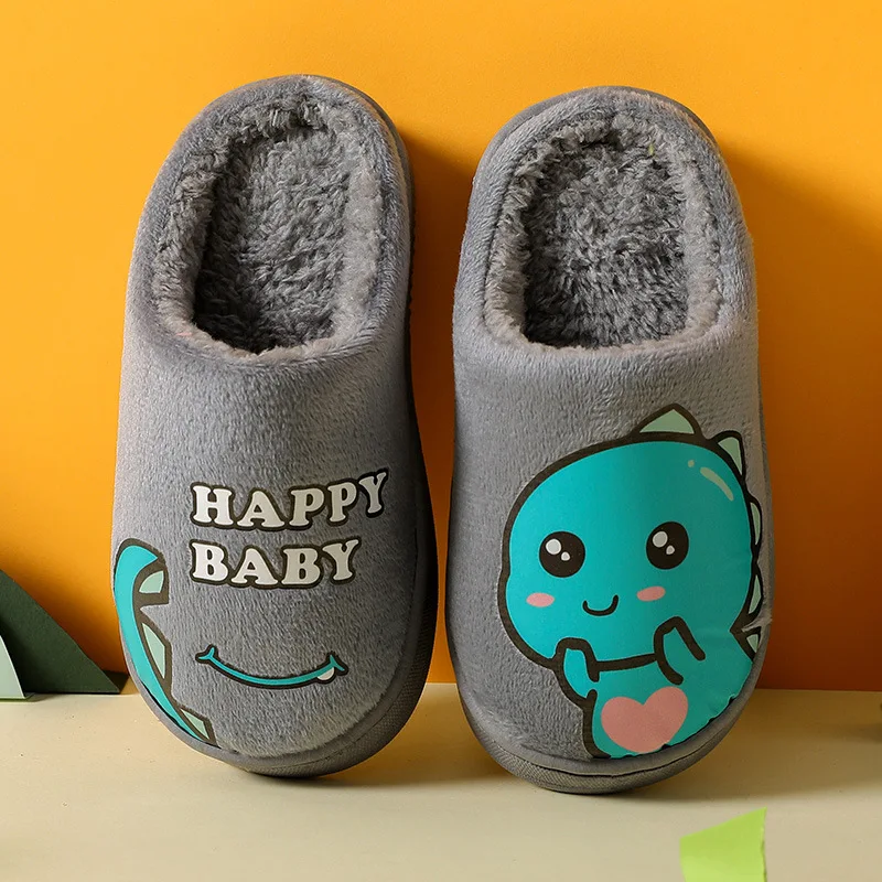 Шанчжоу OEM Sepatu тапки с мультяшным динозавром для осени и