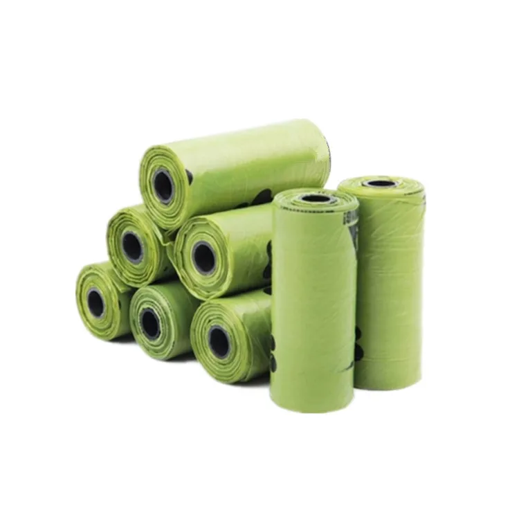 
Custom Disposable Tear Resistance Scented Cornstarch Bio Degradable Compostable dog poo bags 