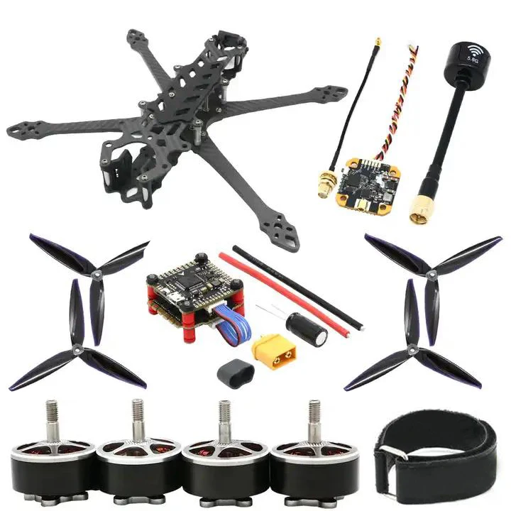 FPV Drone 7 Inch SKD Parts MARK4 Frame Stack F405 V3 BLS 50A 30x30 FC&ESC 1350KV Motor 5.8G 1.6W VTX Camera Caddx Ratel 2