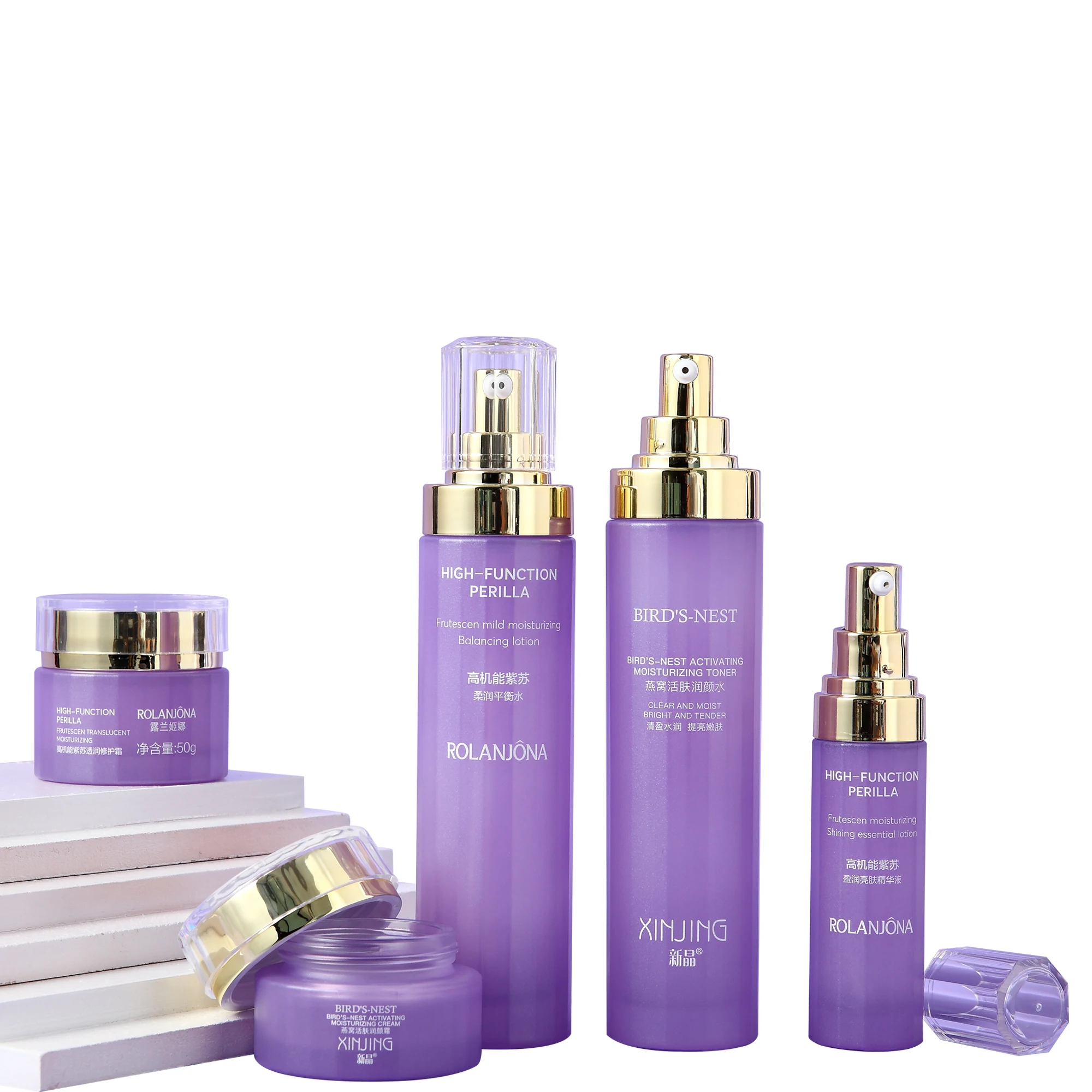 
Пустой пурпурный корейский распылитель для волос с принтом на заказ, 30 г, 50 мл, 30 мл, 100 мл, 120 мл, стеклянные флаконы для косметического масла для волос 