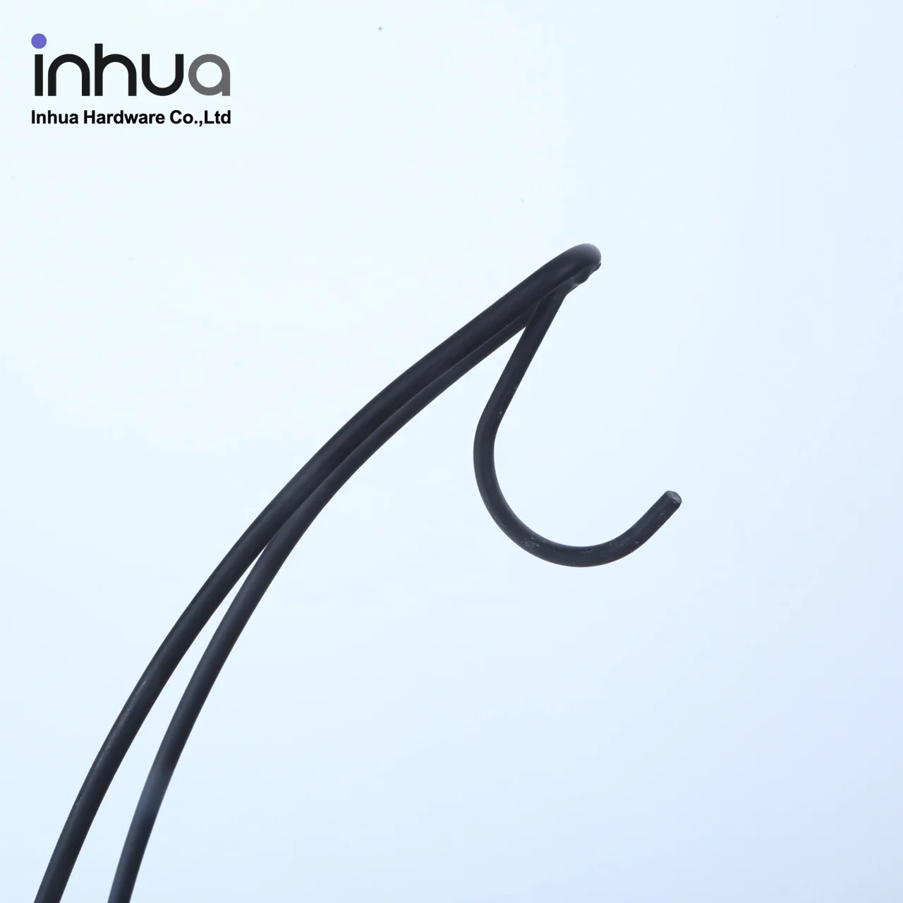 wholesale J-hook fruit rack drain storage shelf  fruit Black wrought iron fruit rack