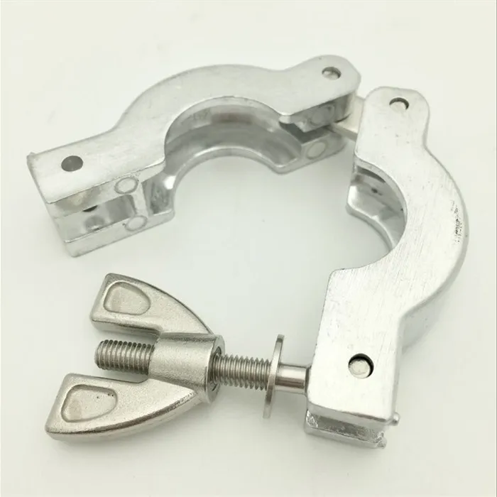 Flange Clamp Aluminum Vacuum Fittings KF16 KF25 KF40 KF50 Wing Nut Clamp for Vacuum Pipe