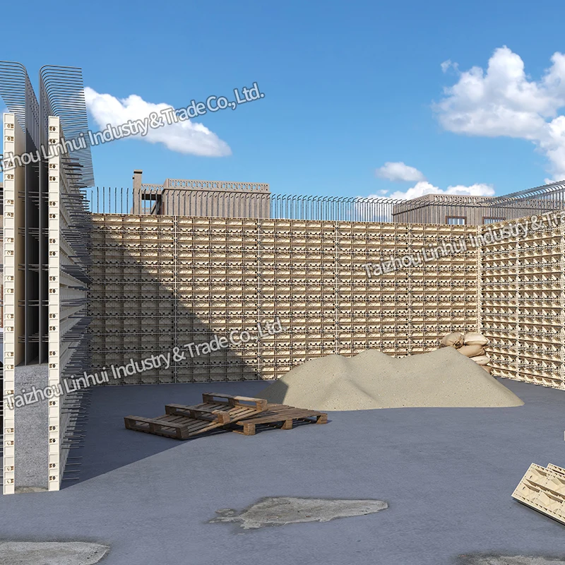 concrete wall mold fence retaining cement slab road work gutter water plastic channel drain beam canal road barrier casting form