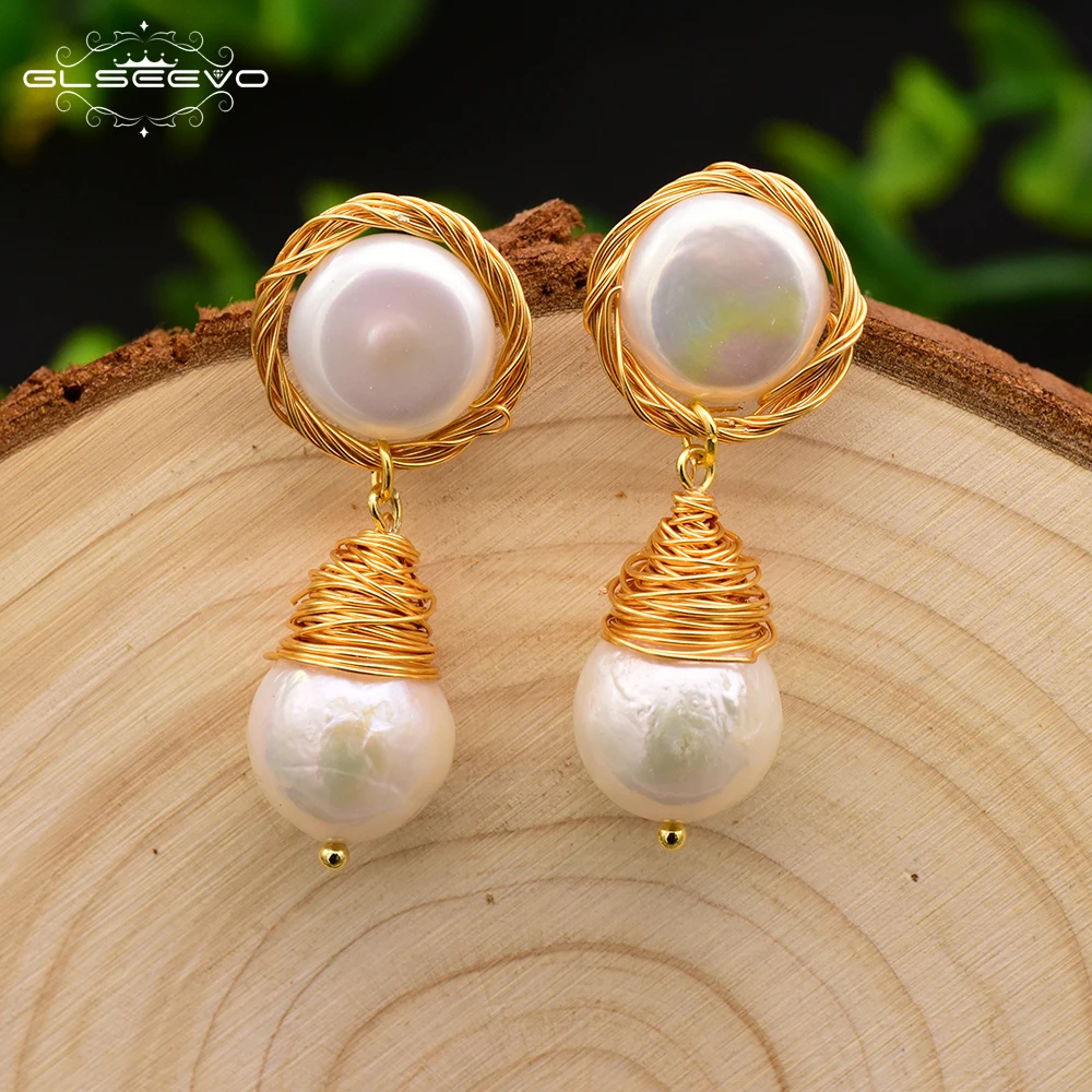 Original Design Natural Baroque Pearl For Women Boho Custom Dangle Earrings Handmade Luxury Fine Jewelry