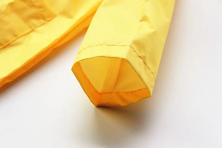 fashion portable eco friendly lipstick foldable waterproof Polyester raincoat for kids children