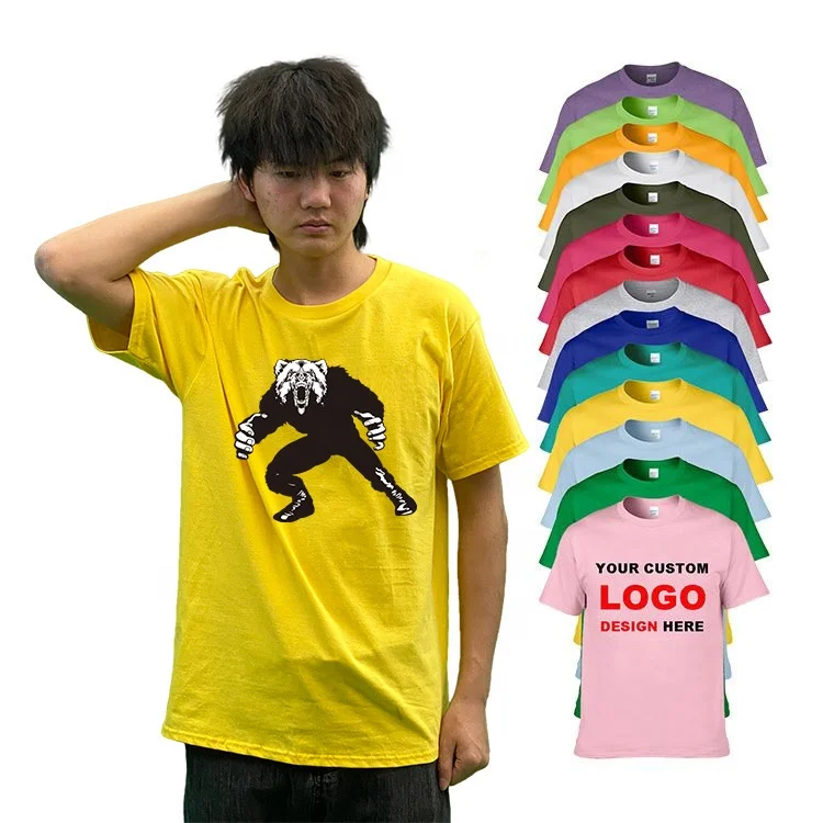 USA Size Screen Printing T Shirt Printing Logo Design Order T Shirts With Logo