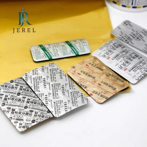 JEREL blister aluminium foil pack for capsules drugs