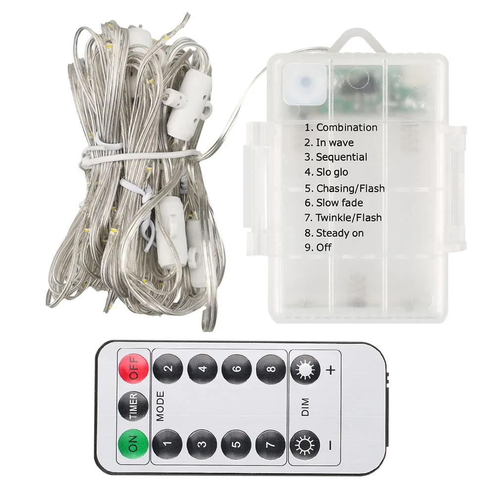 Patio RGB Led Umbrella String Light Waterproof 8 Lighting Mode With Remote Control For Outdoor Camping Tent Lamp Beach Garden