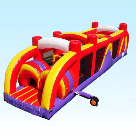 Commercial PVC  Inflatable Obstacle Course For Kids Customized Cheap Adults Inflatable Water Obstacle Course For Party Business