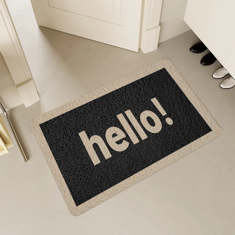 SHENGDE Washable Thick Outdoor Personalised Doormat Welcome Indoor Anti Slip Manufacture Door Mat For Entrance Design
