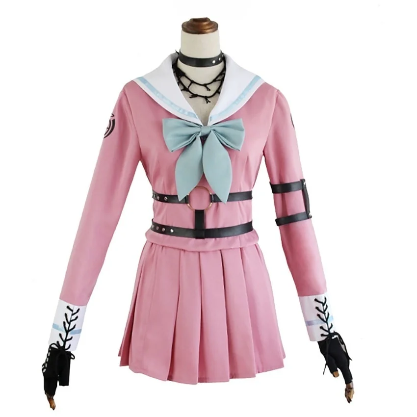 Anime Danganronpa Killing Harmony Iruma Miu Rabbit Halloween Women Cosplay Costume JK School Uniform Sailor Suit