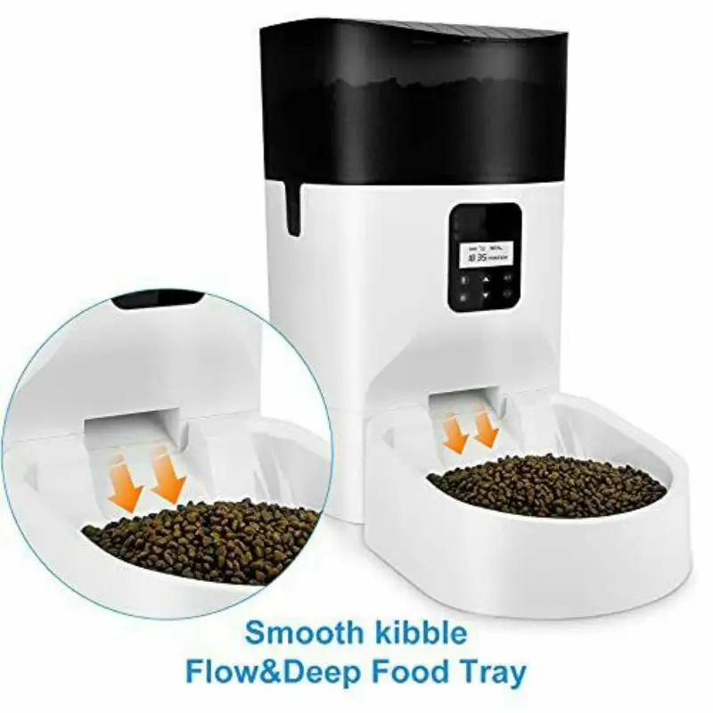 Best Unique Fit Pets Cats Dogs 7L Automatic Pet Dry Food Feeding with Healthy Dispenser Bowls Remote Control App