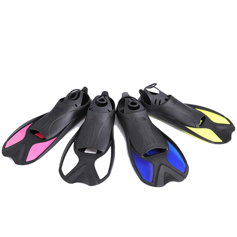 ALOMA Custom footpockets Silicone Snorkel Swimming rubber flipper Surfboard short swim Training fins for adults
