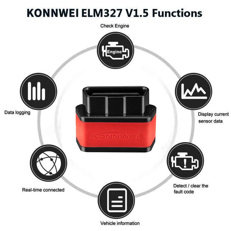  Автомобильный OBD2 считыватель кодов KONNWEI KW903 мини-сканер ELM327 KW902 диагностический инструмент Wi-Fi для IOS и