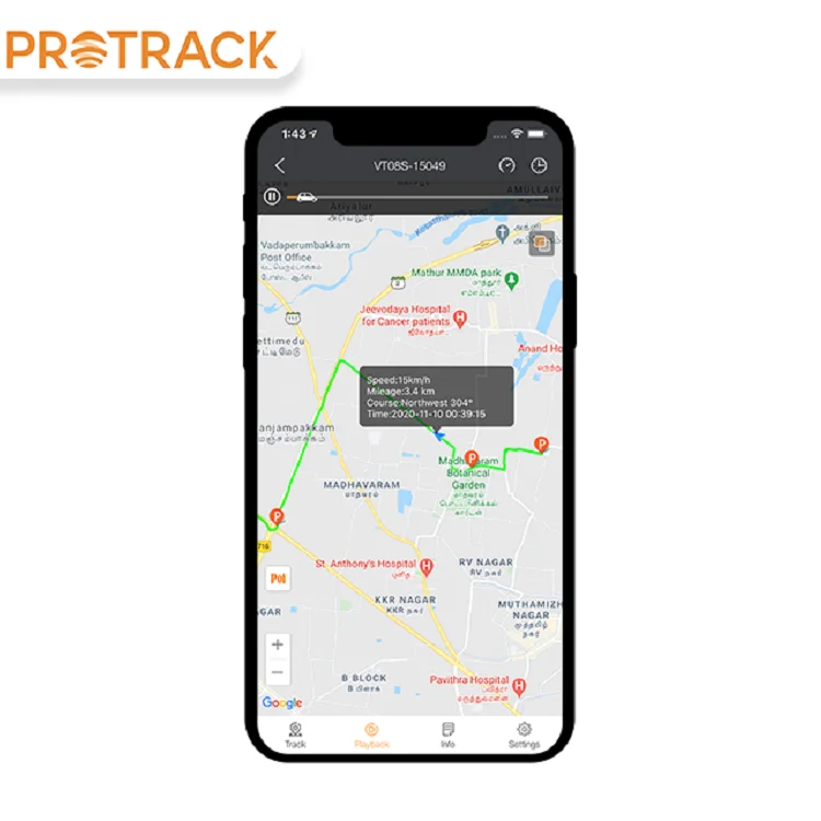 Программное обеспечение для серверов PROTRACK 365 с платформой GPS система слежения за
