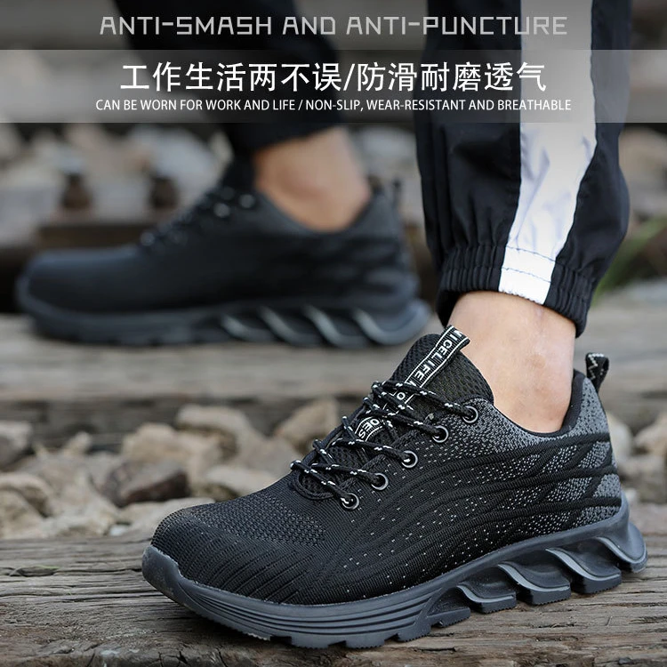 2022 New Arrival Brand Industrial Safety Shoes Steel Toe Men Anti-slip Stab-proof Work Safety Shoes
