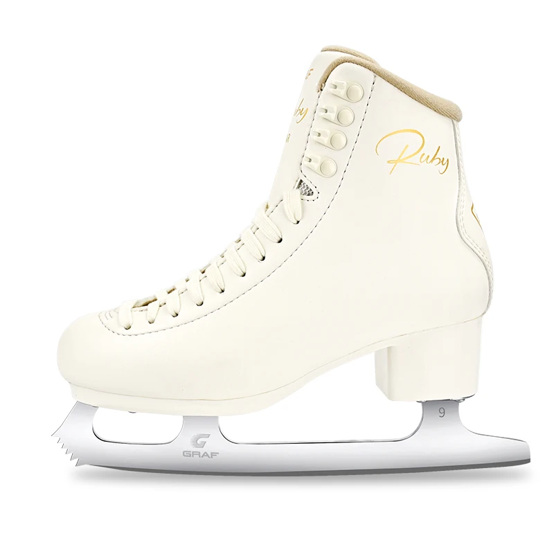 GRAF Graceful Design Wholesale High Quality Ice Figure Skates High-end Skates Cool Black Figure Ice Skates for Girls and Boys