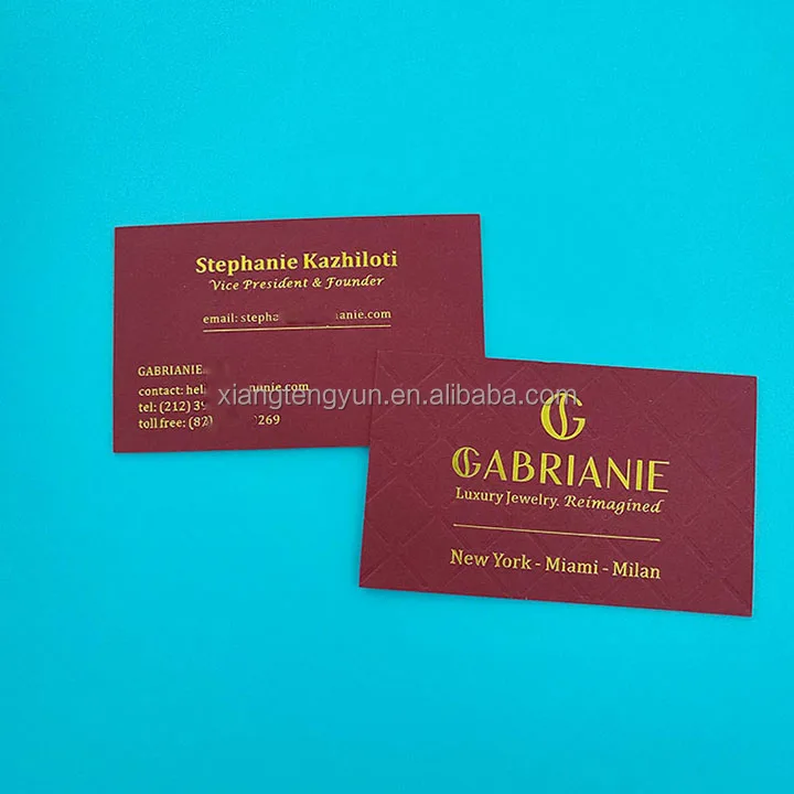 Business Card Printing Service Eco-friendly Double Side Name Custom Logo Membership Vip Embossed Business Card Printing Custom