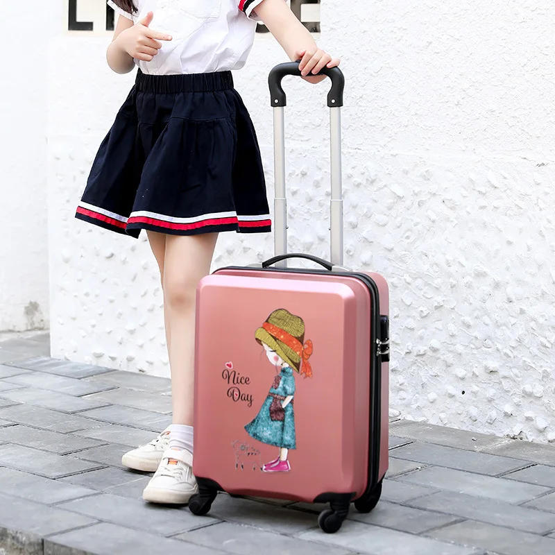 Hot Selling 18inch Trolley Bags PC Roller Luggage Bag Cartoon Trolley Luggage for Kids