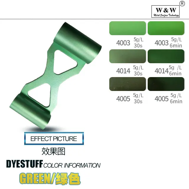 Industrial Green Acid Dye Powder Anodizing Dye For Aluminum Anodized