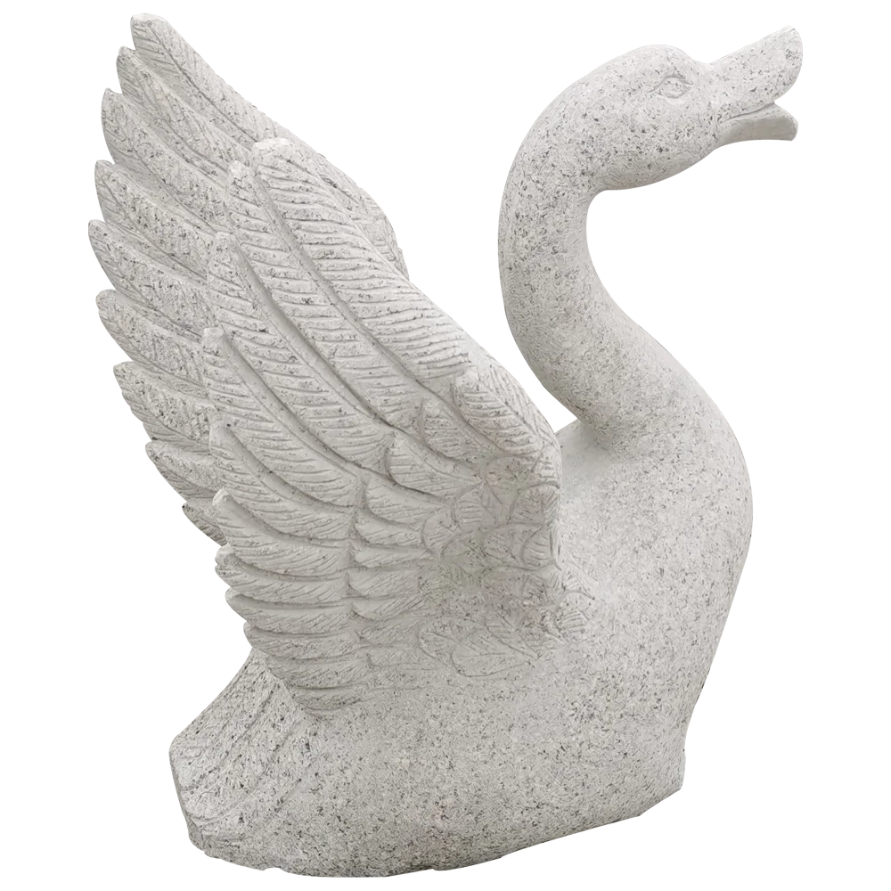 Hand-made JN-026 for garden and outdoor  courtyard decoration carving goose  stone