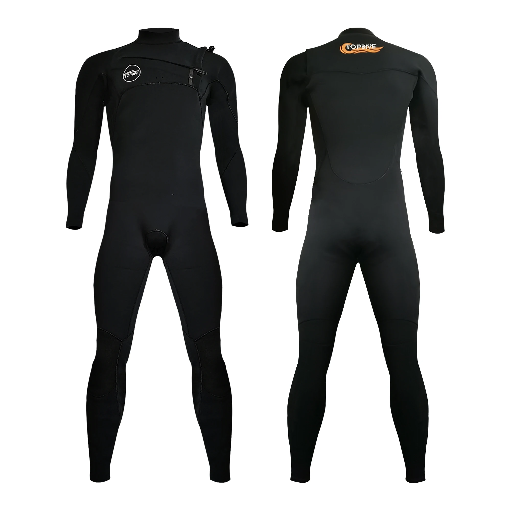 Men Super Stretch Dive Suit One Piece Full Body Thermal Lining Surfing Diving Neoprene Wetsuit
