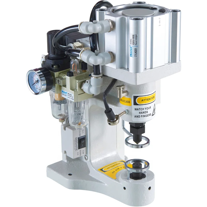 
New design laser position type pneumatic snap button making machine factory direct supply Garment Production Machine 