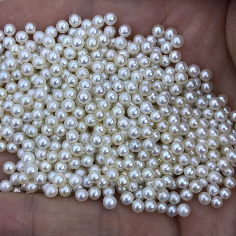 wholesale freshwater akoya pearls,4-4.5mm,high luster,round shape,clean surface