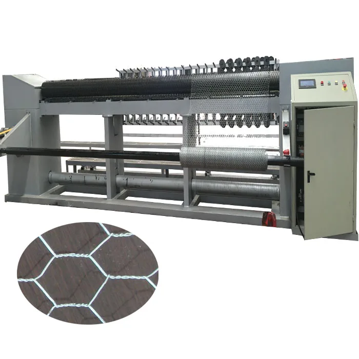 Automatic hexagonal wire mesh machine for seaport project and block wall