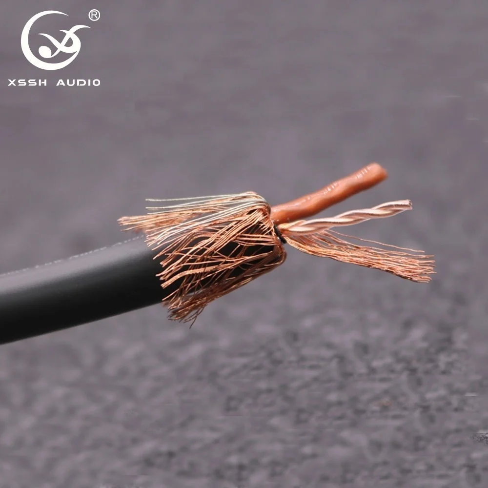 RCA XLR Cords Wire YIVO XSSH OCC 2 Core Shield RCA XLR 8mm Coaxial TV Signal Cable Meter Audio Speaker Line Hifi Audio Cable