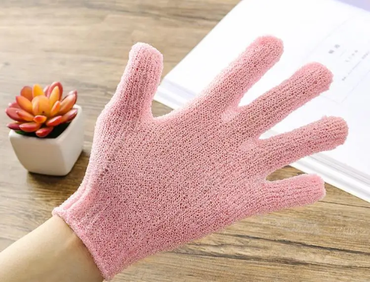 Peeling Exfoliating Gloves Shower Body Brush Fingers Bath Towel Peeling Mitt Body Scrub Gloves Bath Sponge Spa Foam Shower