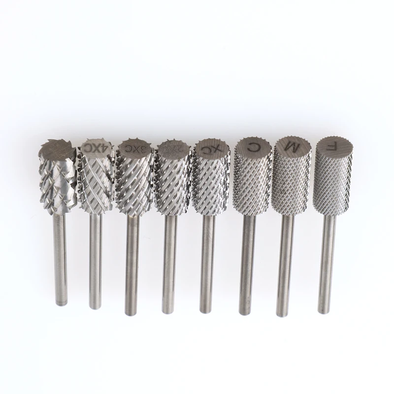 Sample Available Straight Edge Large Barrel Carbide Nail Drill Bits For Smile Line Creating