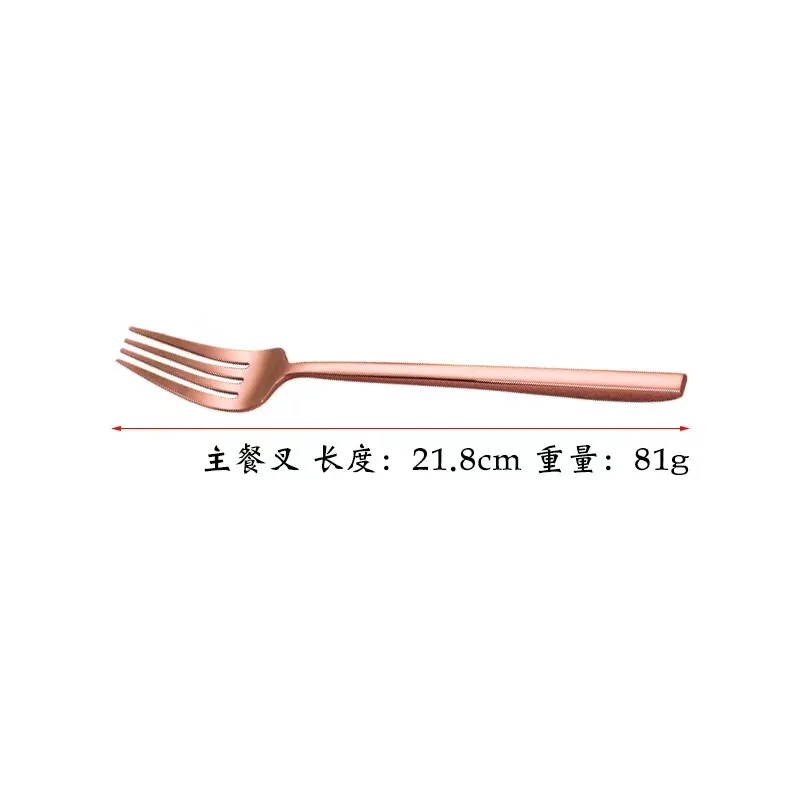 Wholesale 304 stainless steel steak knife, fork and spoon set thick Western tableware dessert spoon set