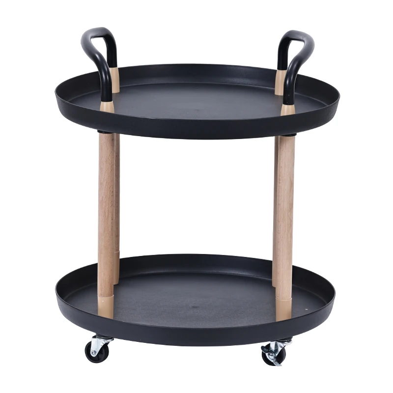 Modern Metal Rotating Storage Rack Fruit 2 Tier Kitchense 5 Tier Layer Plastic Kitchen Trolley for Kitchen