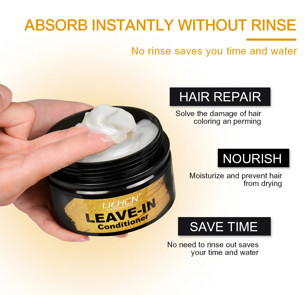 Private label hydrating vegan organic repair leave in conditioner african curly hair