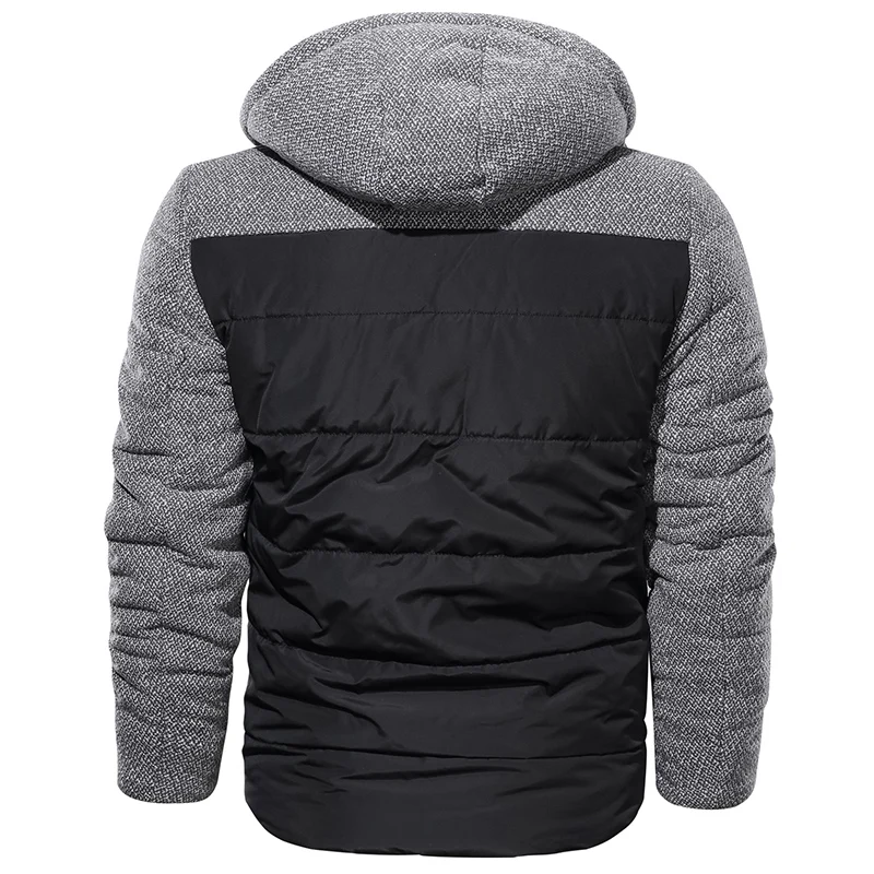 
New Fashion Men Autumn Winter Warm Thicken Hooded Outdoor Plus Size Casual Tops Coat Jacket 