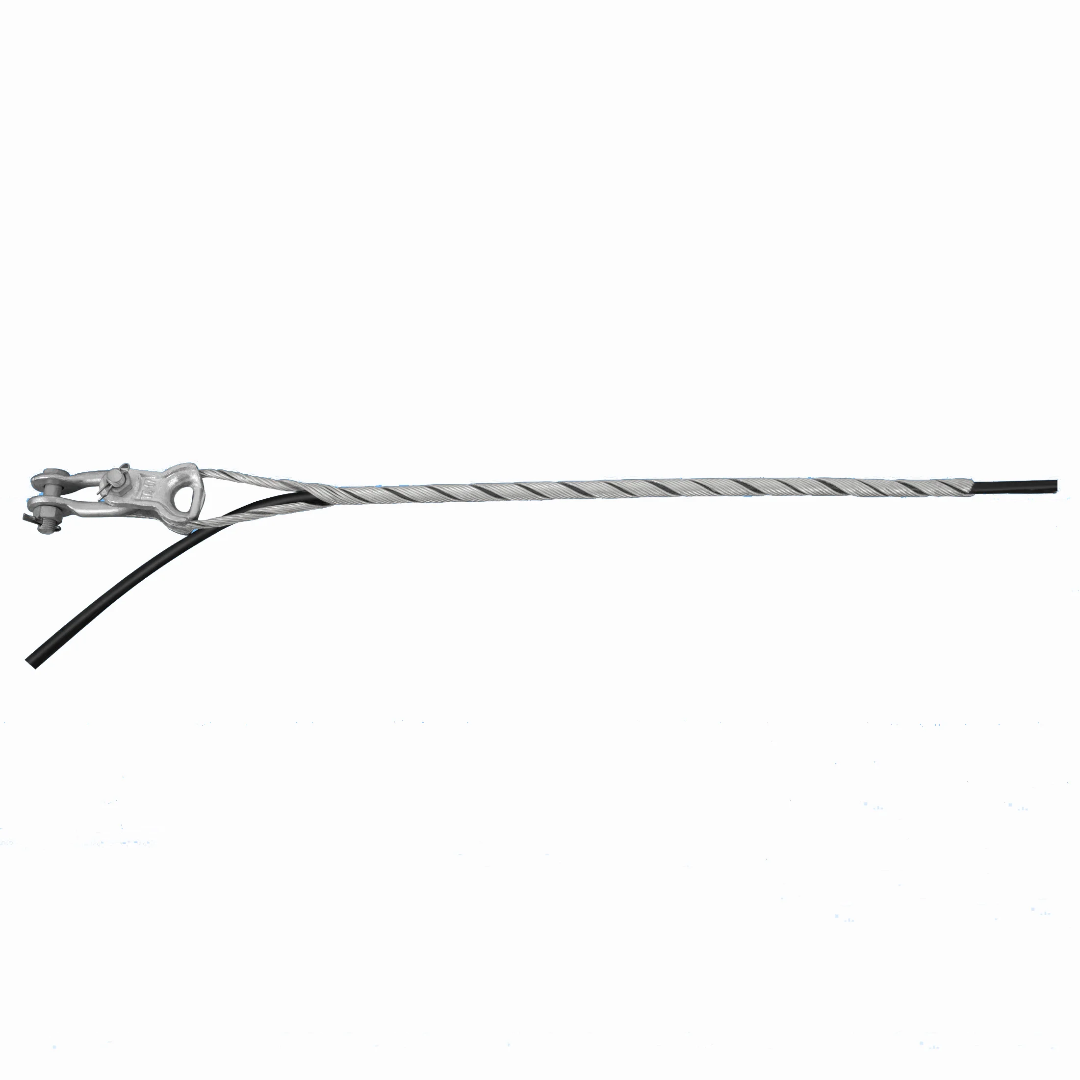 ADSS Helical Dead End Clamp Tension Clamp Performed Guy Grips Galvanized Power Accessories for Short Span ADSS OPGW Cable
