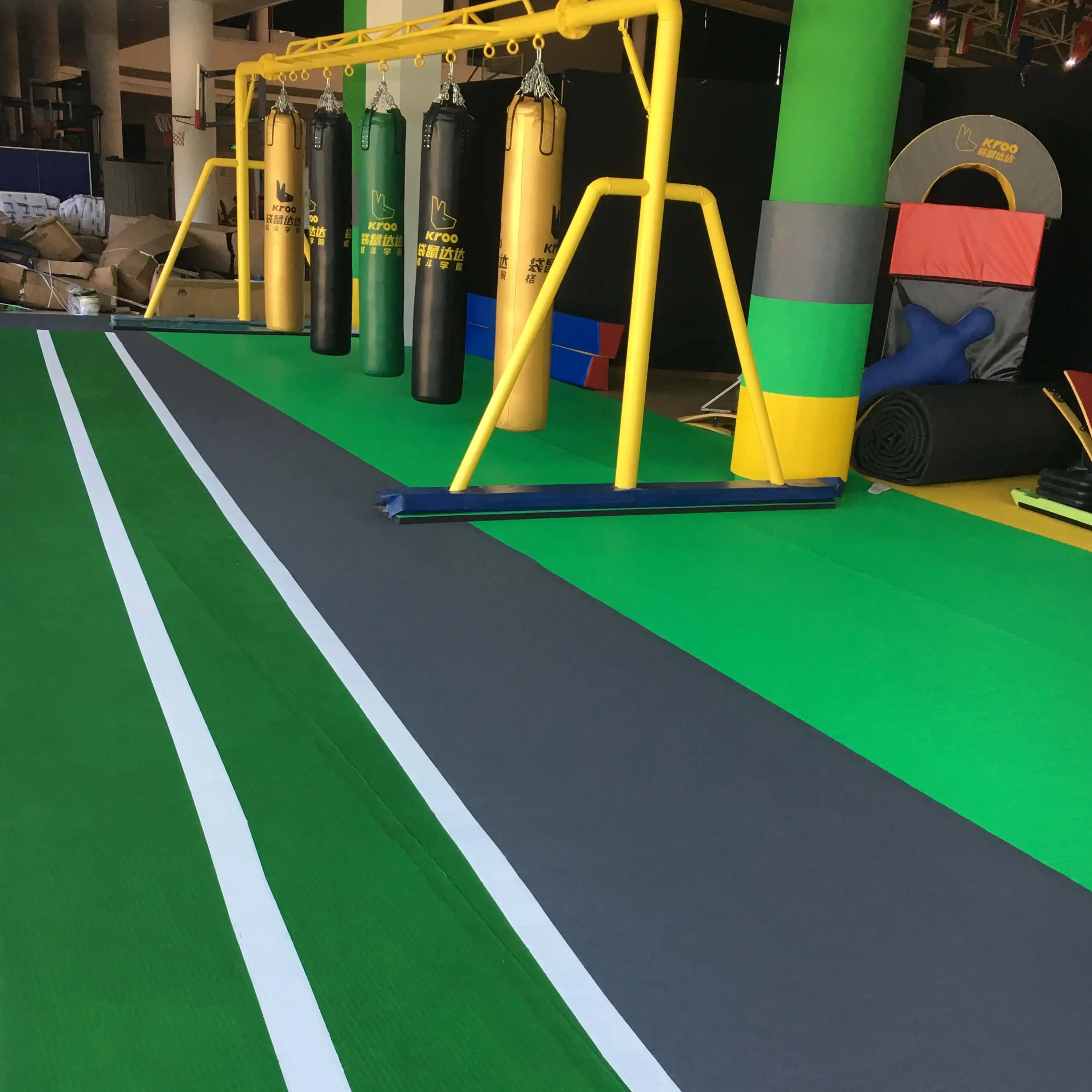 Silicon Rolling Pastry Mat Translucent Rubber PVC Vinyl Flooring Mat Roll Flexible Grey Tatami Judo Mat Martial Arts Clothing